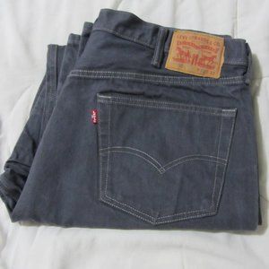 Levi's Shrink To Fit Jeans 501 Button Fly 42X32 Bluish Gray